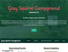 Tablet Screenshot of graysquirrelcamp.com